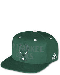 adidas Milwaukee Bucks Nba Authentic Draft Snapback Hat