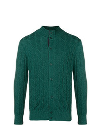 Doriani Cashmere Cable Knit Fitted Cardigan
