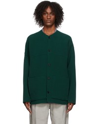 Jil Sander Green Brushed Double Face Wool Sport Jacket