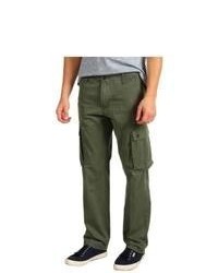 Dockers Men's Bellowed Pocket Cargo Casual Pants Army Green