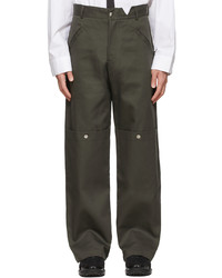 Spencer Badu Green Cotton Cargo Pants