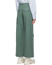 Winnie New York Green Front Pocket Cargo Pants