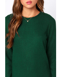 Piké Pike Green Long Sleeve Sweater Dress
