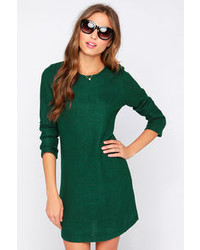 Piké Pike Green Long Sleeve Sweater Dress