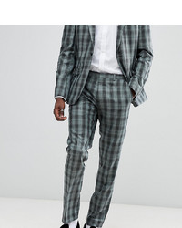 Heart & Dagger Slim Suit Trousers In Check