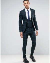 Asos Super Skinny Suit Pants In Large Blackwatch Check