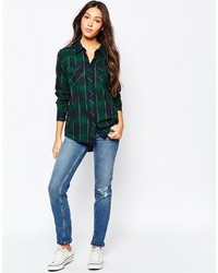 Brave Soul Checked Shirt With Front Pockets