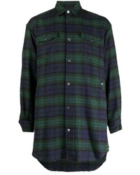 Undercover Check Pattern Button Up Shirt