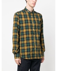 Officine Generale Check Pattern Long Sleeve Shirt