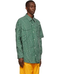 Hood by Air Green Gingham Shirt