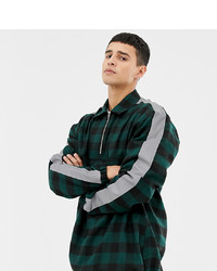 Collusion Check Overshirt With Reflective Tape