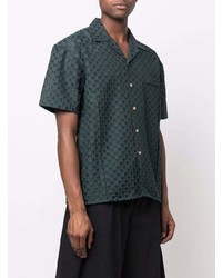 Andersson Bell Crochet Check Short Sleeve Shirt