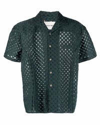 Andersson Bell Crochet Check Short Sleeve Shirt