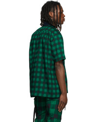 Sacai Green Black Buffalo Check Shirt