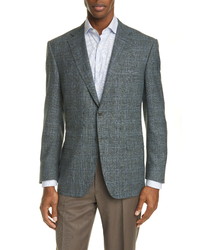 Canali Classic Fit Check Wool Blend Sport Coat