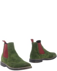 mens green chelsea boots