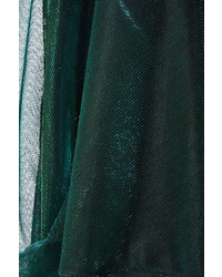 Maison Margiela Metallic Chiffon Blouse Emerald
