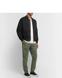 Nonnative Educator Slim Fit Tapered Coolmax Cotton Blend Ripstop Trousers