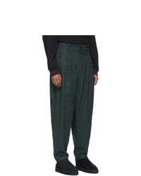 House Of The Very Islands Green Bourgeoisie Loose Cut Trousers