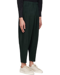 Homme Plissé Issey Miyake Green Mc October Trousers