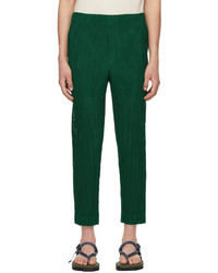 Homme Plissé Issey Miyake Green Mesh Colorful Trousers