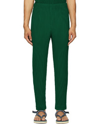 Homme Plissé Issey Miyake Green Monthly Color May Trousers