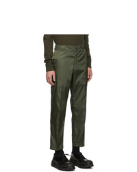 Prada Green Nylon Gabardine Trousers