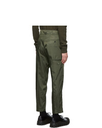Prada Green Nylon Gabardine Trousers
