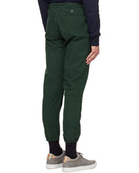 Ps By Paul Smith Green Paneled Trousers