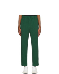 Homme Plissé Issey Miyake Green Tailored Pleats Trousers