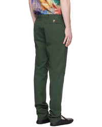Ps By Paul Smith Green Zebra Trousers