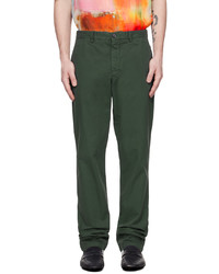 Ps By Paul Smith Green Zebra Trousers