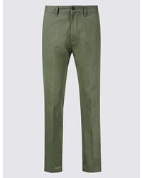 Marks and Spencer Straight Fit Pure Cotton Chinos