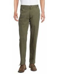 Dockers Washed Khaki Classic Fit Flat Front Pant