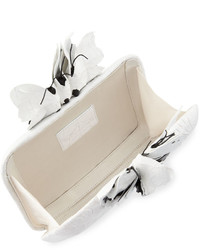 Nancy Gonzalez Butterfly Crocodile Box Clutch Bag