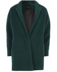 Dorothy Perkins Dark Green Wool Boyfriend Coat