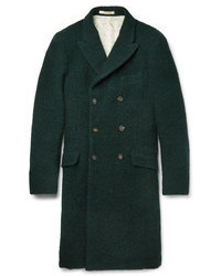 Massimo Alba Double Breasted Wool Blend Overcoat