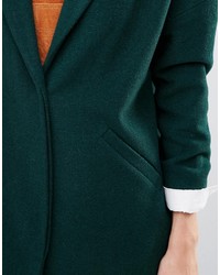 Helene Berman Ovoid Ema Coat In Green