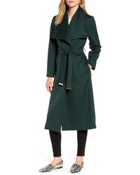 Ted Baker London Wide Collar Brushed Wrap Coat