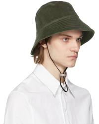Erdem Green Corduroy Bucket Hat