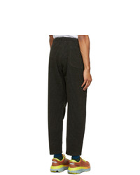 South2 West8 Green Corduroy Dobby Trousers