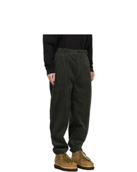 House Of The Very Islands Green Corduroy Entrepreneur Trousers