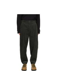 House Of The Very Islands Green Corduroy Entrepreneur Trousers