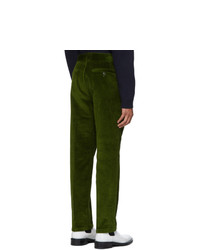 AMI Alexandre Mattiussi Green Straight Fit Trousers
