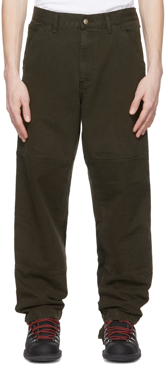 CARHARTT WORK IN PROGRESS Khaki Medley Trousers, $180 | SSENSE | Lookastic