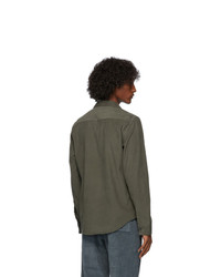 Kenzo Green Corduroy Slim Fit Shirt