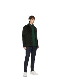 Ps By Paul Smith Green Corduroy Chore Jacket
