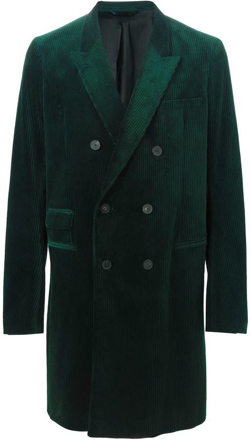 Haider Ackermann Double Breasted Corduroy Coat, $2,245 | farfetch ...
