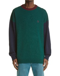 Loewe Anagram Ed Colorblock Wool Sweater