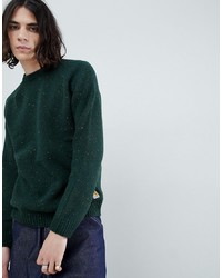 Carhartt WIP Anglistic Knitted Jumper In Green